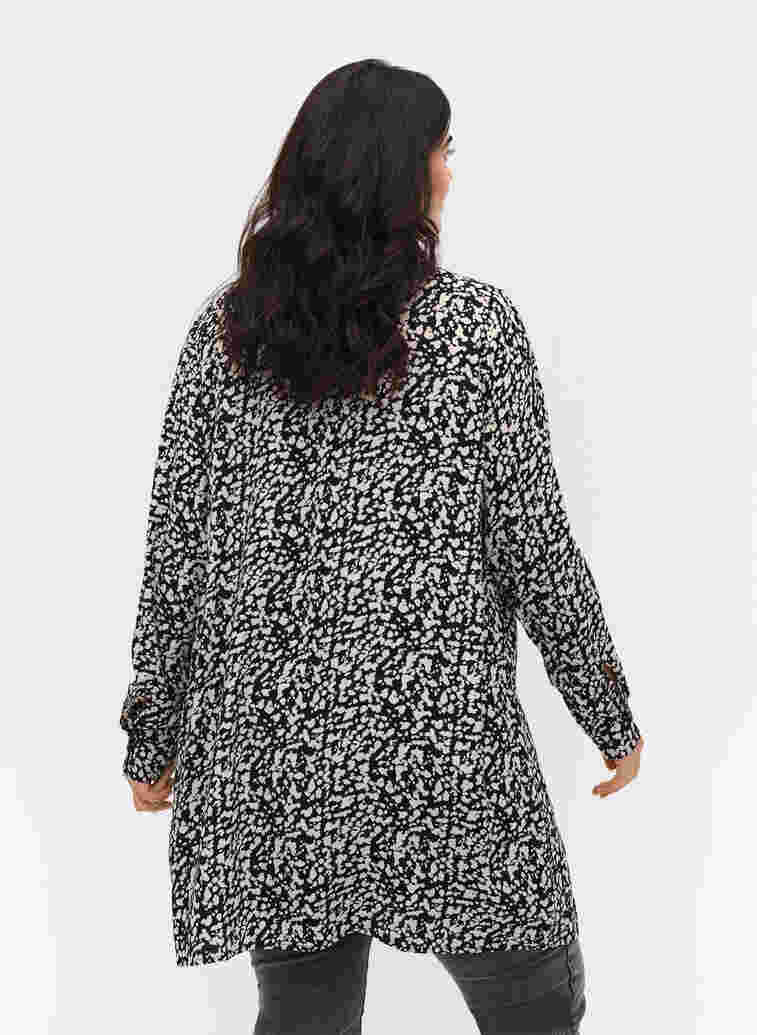 Viscose tunic with print, Ditsy AOP, Model image number 1