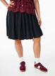 Short balloon skirt with an elasticated waistband, Black, Model image number 3