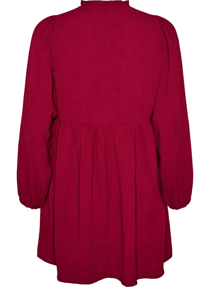 A-line dress with an empire line, Red, Packshot image number 1