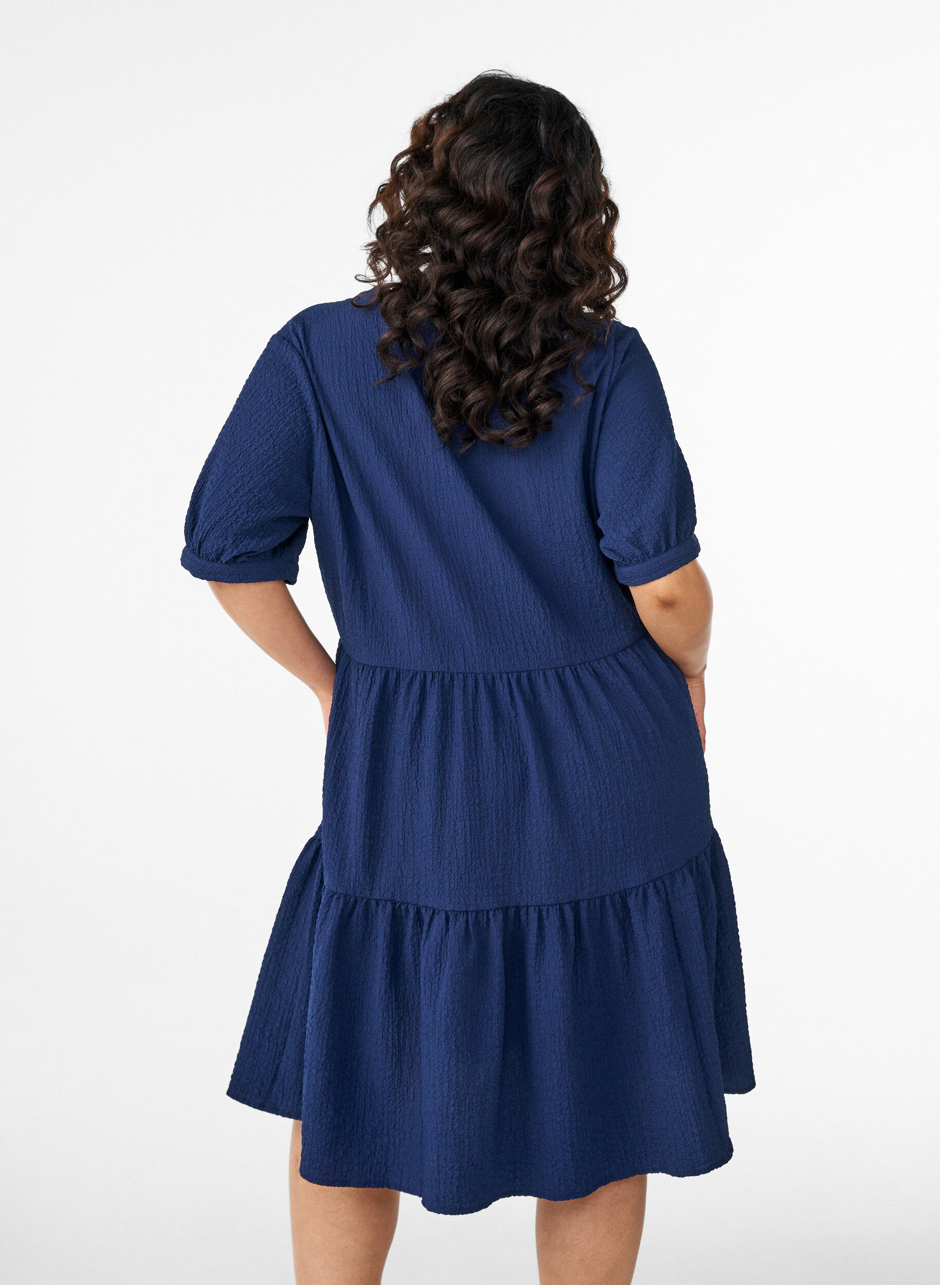 ZizzifashionShort A-line dress, Blue, Model image number 2