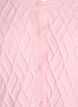Cable knit cardigan with pearl buttons, Rose, Packshot image number 2