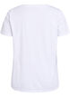 T-shirt with print detail, White, Packshot image number 1
