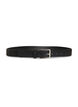 Belt in leather mix with classic buckle, Black, Packshot image number 0