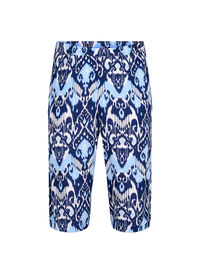 Viscose culotte trousers with print