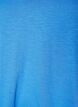 Short-sleeved basic t-shirt with v-neck, Blue, Packshot image number 2