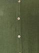 Blouse in linen and viscose with V-neck, Green, Packshot image number 2