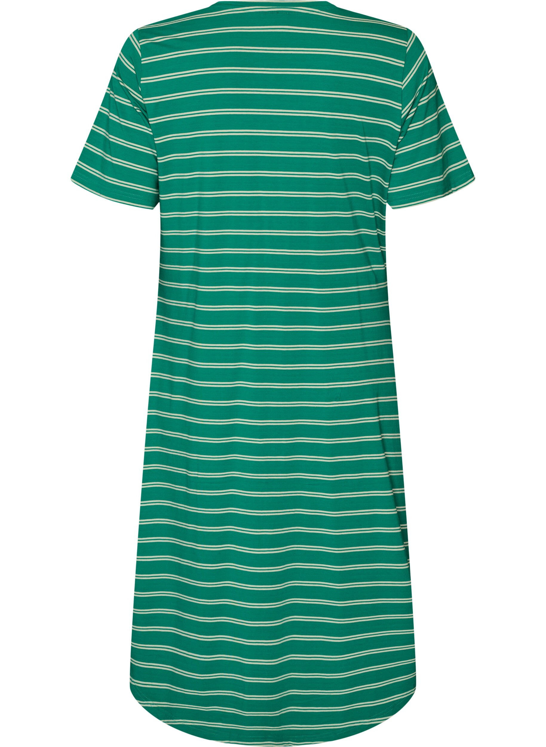 ZizzifashionCotton dress with twist detail, Green, Packshot image number 1