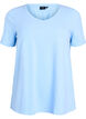 Basic plain cotton t-shirt, Light Blue, Packshot image number 0