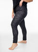 Viscose leggings with print, Black, Model image number 0