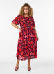 Dress with smocking and floral print, Purple, Model image number 0