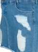 Tight ripped denim skirt, Blue denim, Packshot image number 2