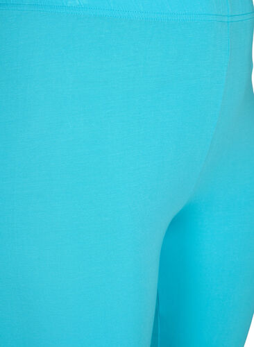 Basic 3/4-length viscose leggings, Blue Atoll, Packshot image number 2