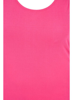 Solid colour basic top, Fandango Pink, Packshot image number 2