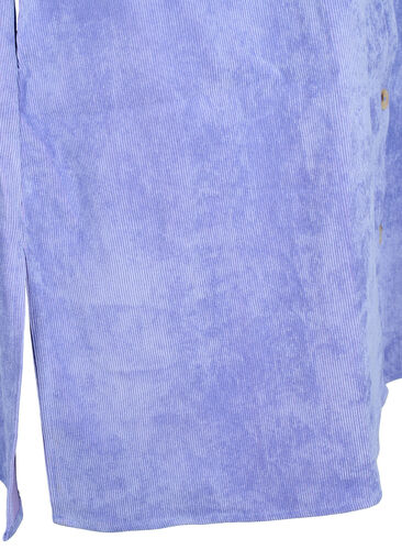 Corduroy dress with 3/4 sleeves and buttons, Lavender Violet, Packshot image number 3