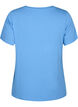 Ribbed T-shirt with LENZING™ ECOVERO™ Viscose, Marina, Packshot image number 1