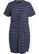 Cotton dress with twist detail, Blue, Packshot image number 0