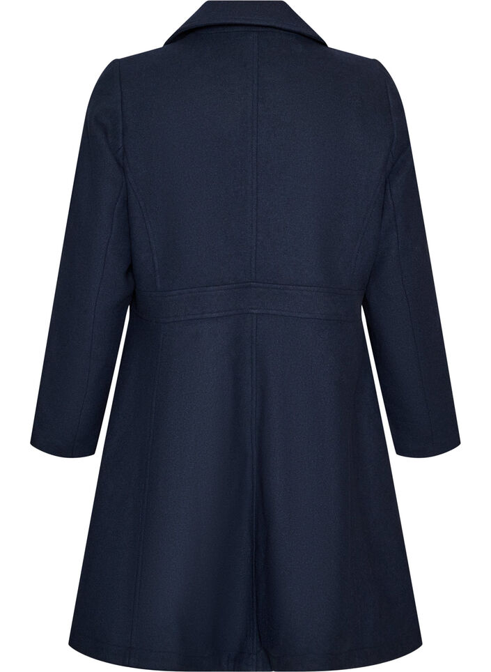 A-line wool coat with pockets, 1494, Packshot image number 1