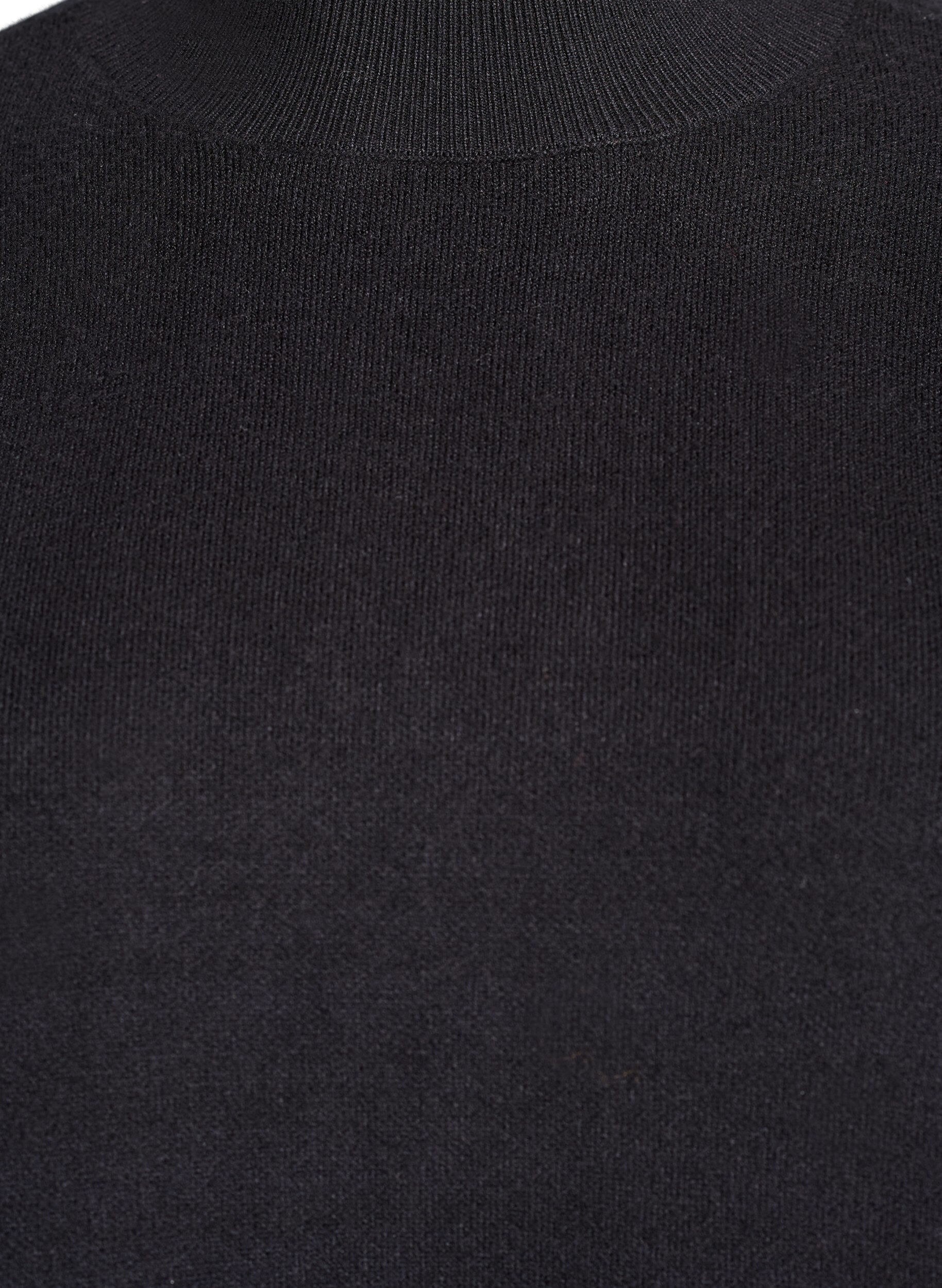 Zizzifashion Knit blouse with high neck, Black, Packshot image number 2