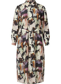 Maxi dress in viscose with print