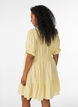 Short viscose dress with ruffle details, Yellow, Model image number 2