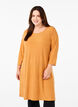 Dress with 3/4 sleeves and striped pattern, Sudan Brown Mel., Model image number 0