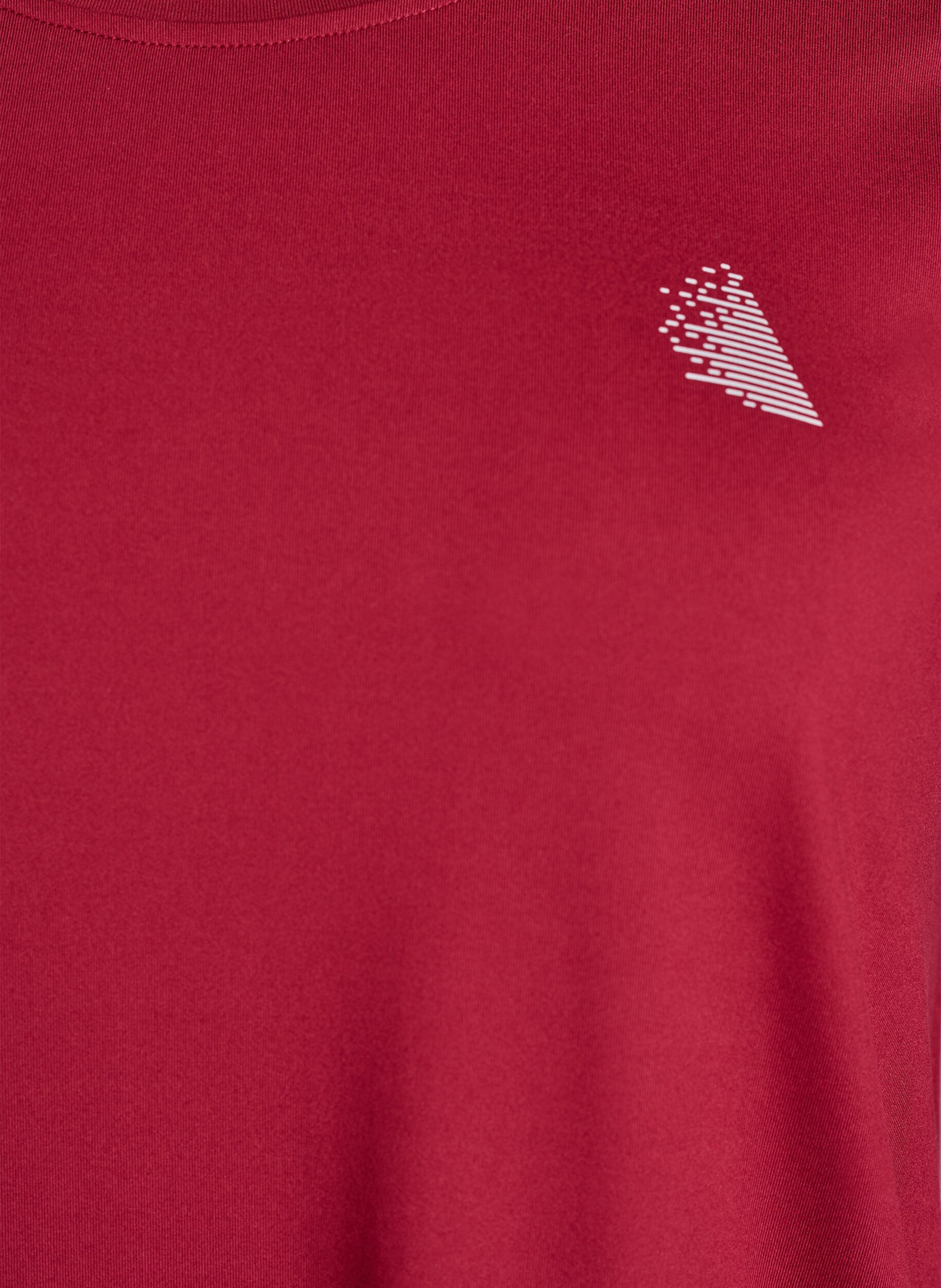 ZizzifashionWorkout top with 3/4 sleeves, Red, Packshot image number 2