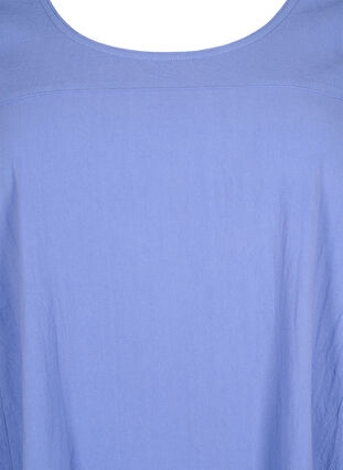 Short sleeve cotton dress, Wedgewood, Packshot image number 2