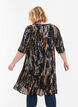Paisley print dress in viscose, Navy Blazer AOP, Model image number 1