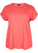 Short sleeve cotton blend T-shirt, Red, Packshot image number 0