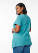 T-shirt with a round neck and A-line shape, Green, Model image number 2