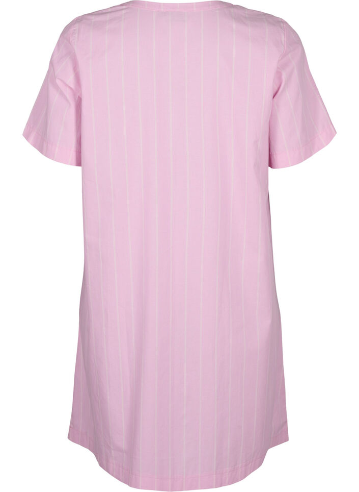 Striped dress in organic cotton, Lilac Sachet, Packshot image number 1