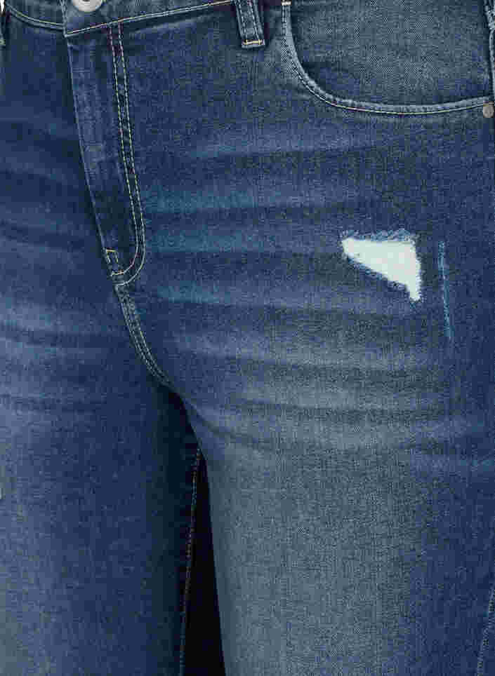 Ripped Amy jeans with super slim fit, Blue denim, Packshot image number 2