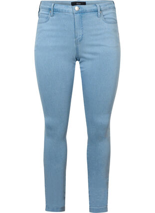 High-waisted super slim Amy jeans , Ex Lgt Blue, Packshot image number 0