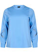 Sweatshirt with embroidered cut-outs, Della Robbia Blue, Packshot image number 0
