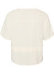 Blouse with texture and a tie-waist, Vanilla, Packshot image number 1