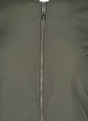 Long bomber jacket with pockets, Castor Gray, Packshot image number 2
