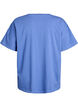 Organic cotton T-shirt with a small front motif, Blue, Packshot image number 1