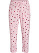 Pyjama trousers in soft jersey with high waist and fruit print, Rose, Packshot image number 0