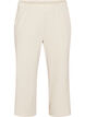 Loose trousers with 7/8 length, Beige, Packshot image number 0