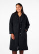 Long wool coat with pockets, Black, Model image number 0