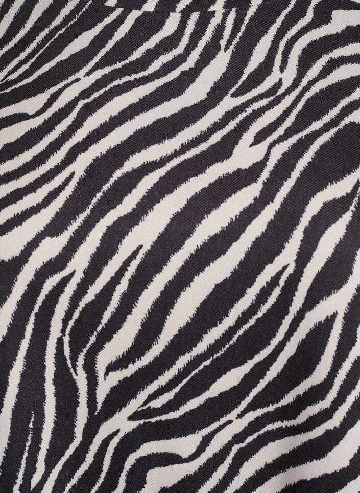 FLASH - Short A-line dress with 7/8 sleeves, Black, Packshot image number 2