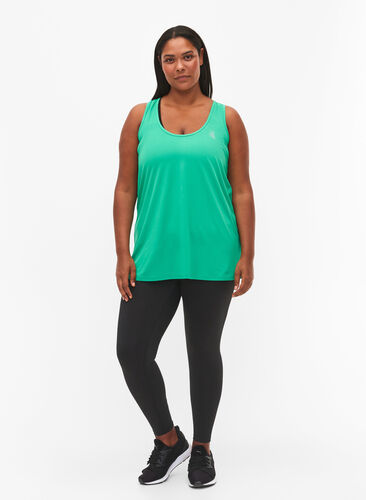 Workout top with racer back, Mint, Model image number 2