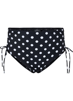 Printed bikini bottoms with a high waist, Dotted Print, Packshot image number 0