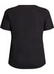 T-shirt with motif., Black, Packshot image number 1