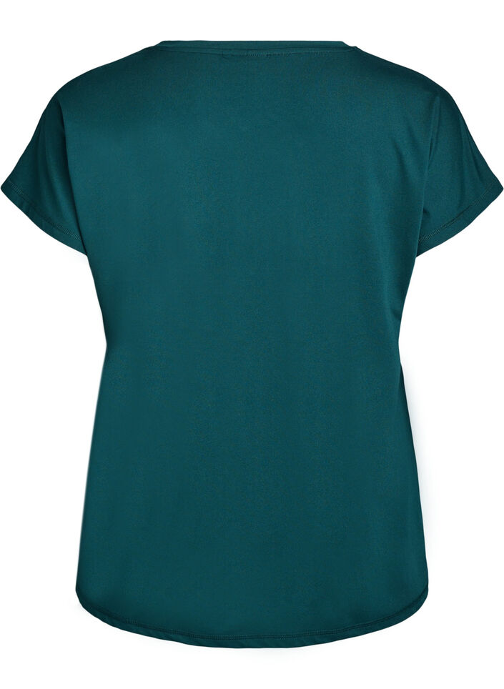 Solid-coloured training T-shirt, Green, Packshot image number 1