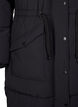 Puffer coat with adjustable waist, Black, Packshot image number 3