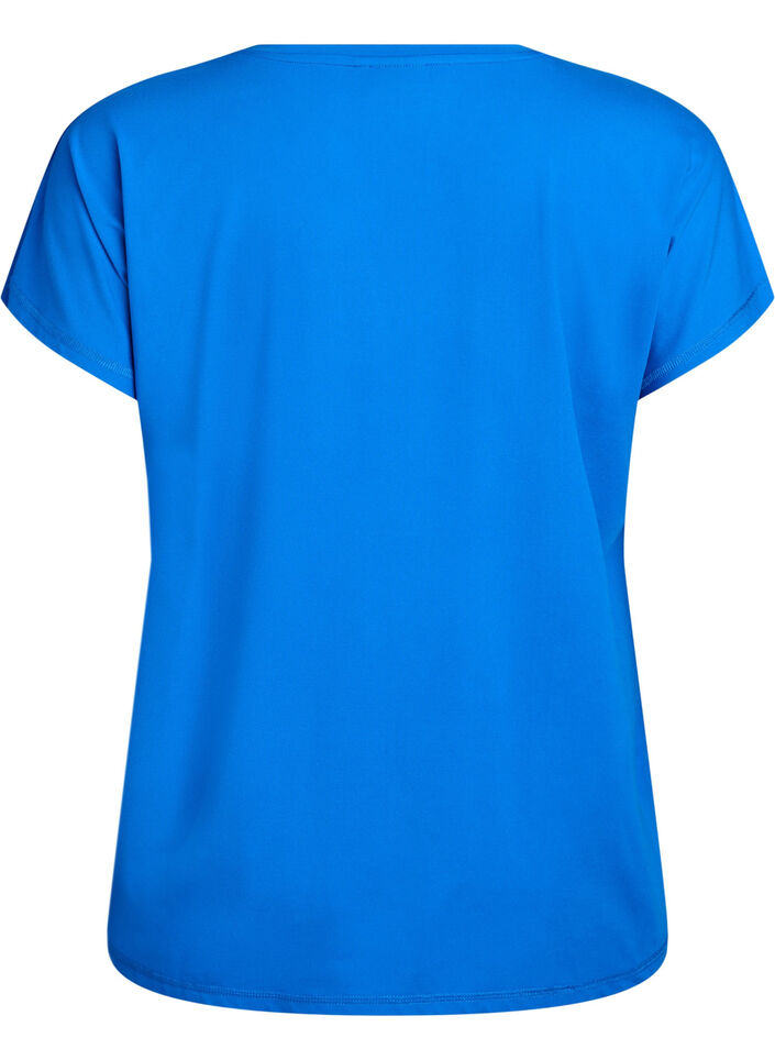 Solid-coloured training T-shirt, Blue, Packshot image number 1