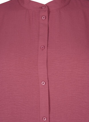 Shirt blouse with crochet details, Dry Rose, Packshot image number 2