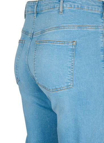 High-waisted Gemma jeans with straight fit, Light blue, Packshot image number 3