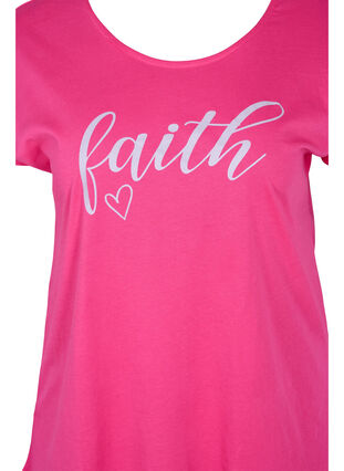 Loose short-sleeved cotton t-shirt, Beetroot Pur Faith, Packshot image number 2